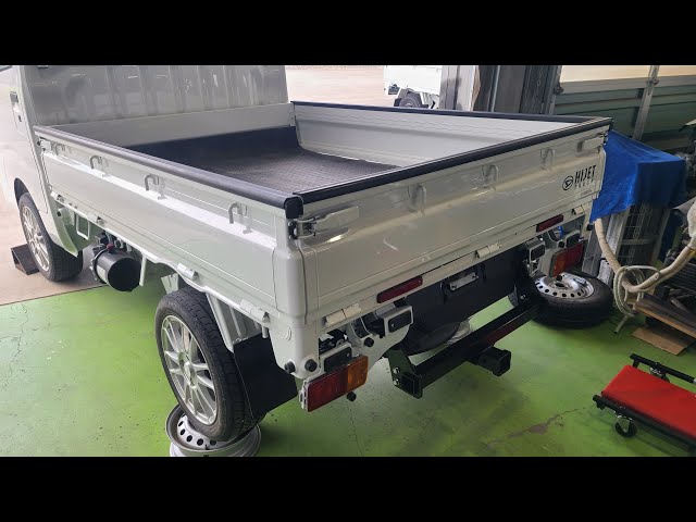 ハイゼットダンプ ボルトオンヒッチメンバー取り付け オフロード