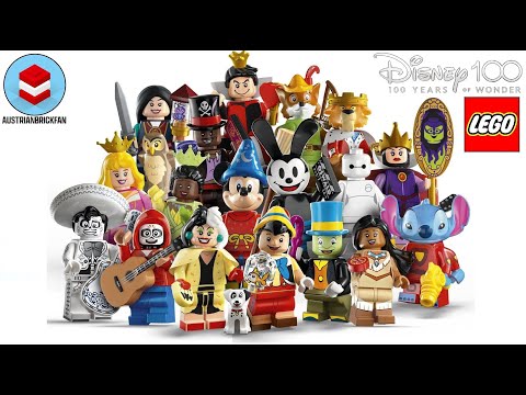 LEGO Minifigures 71038 Disney 100 - All 18 Figures - LEGO Speed Build Review