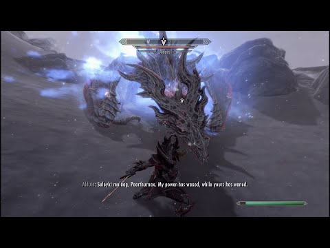 Skyrim - Alduin: First Battle (No Damage) (Legendary Difficulty)