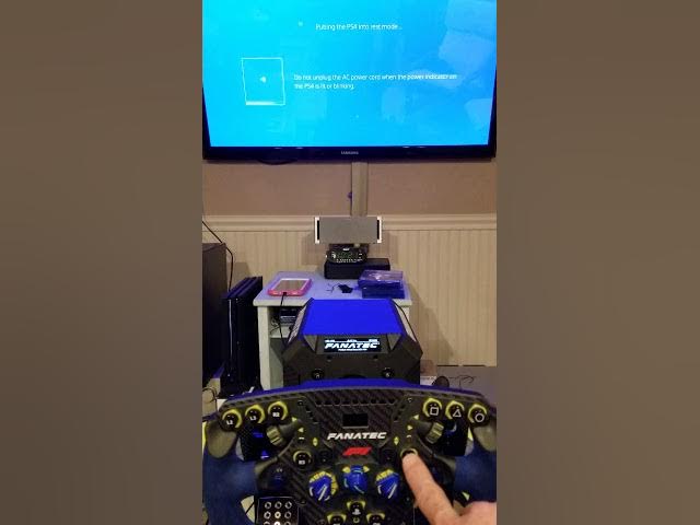 Fanatec podium f1 wheel base DD1 for ps4 abs setting workaround for no rim  and pedal rumble - YouTube