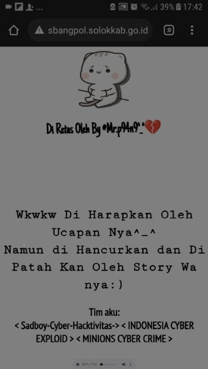 Story wa hacker sad;) 30 detik