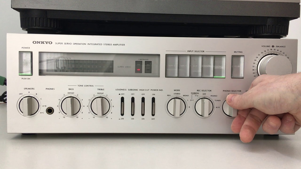 Onkyo A-65 Verstärker - Amplifier (1982) - Demo (2 x phono stage
