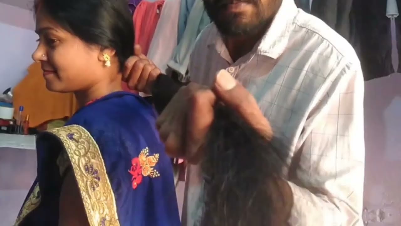 OMG 😳 - Romantic Long Hair Pulling | Challenge By Kavita | Long Hair Play By Man