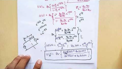 Transmission lines - loss less transmission