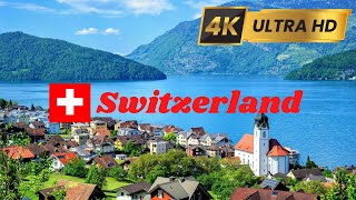 Switzerland 4K Video UHD ( Switzerland beauty by Drone View) Beautiful Nature Scenery With  Music.