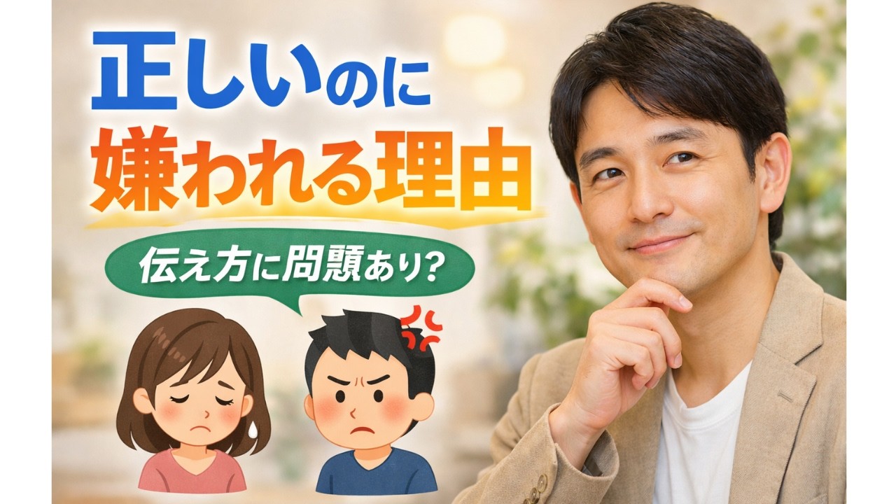 【正論が人間関係を壊す理由】正しいのに嫌われる人の共通点とは？