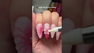 These delicate flower nails changed the game 🌸💗 #nailart #shorts #tutorial