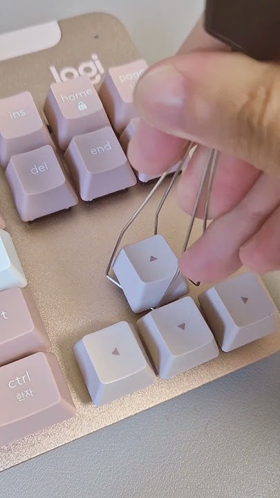 우아한 핑크색의 로지텍 기계식 키보드 k855을 소개합니다. #asmr #로지텍 #k855 - YouTube