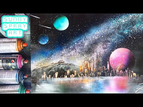 spray paint art"All In"/スプレーアート作品『All In』/asmr