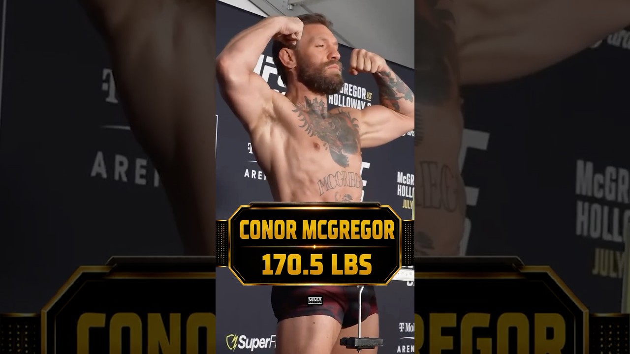 Conor McGregor MAKES WEIGHT for his #UFC329 main event fight against Max Holloway