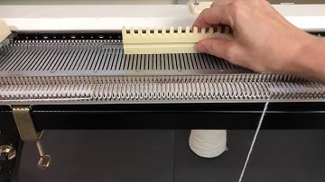 Machine Knitting: Hang Hem from Cast-on Comb using Brother knitting machine
