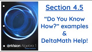 Algebra 1 Lesson 4.5 Extra Practice