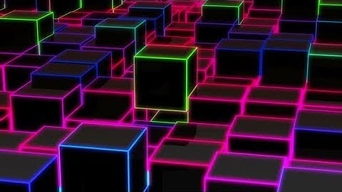 Cube Edge Neon Hd | Motion Graphics - Videohive template