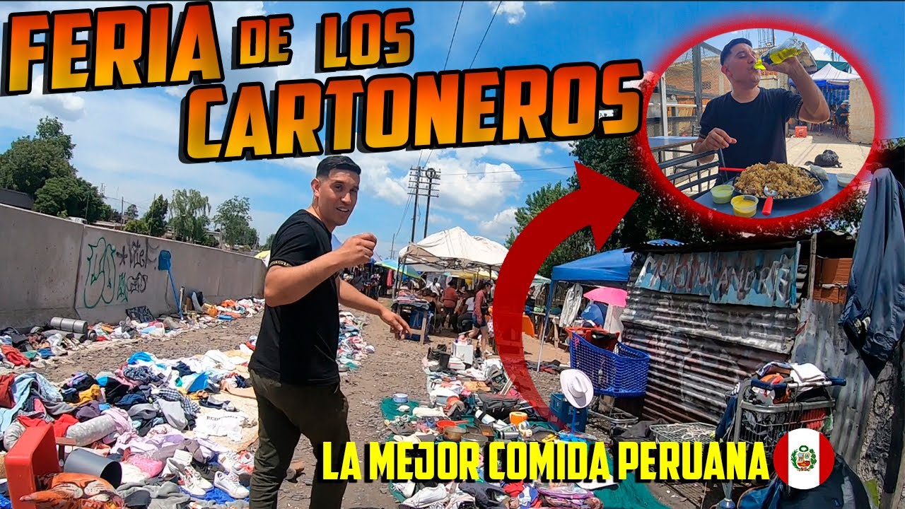 SOL Y VERDE la FERIA de los CARTONEROS: probe comida Peruana y encontre buenas OFERTAS/Feria tour