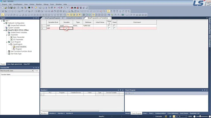 LS_HMI_22_How Send Variable to XP-Builder from LS PLC