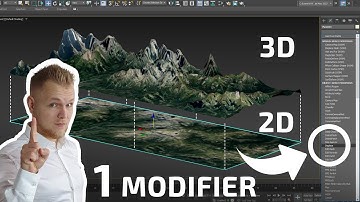 Anybody can do this - From 2d to 3d terrain [3ds Max]