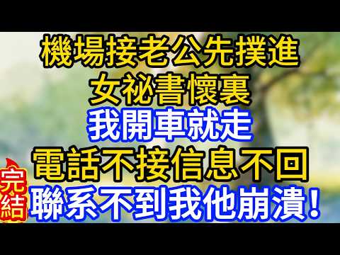 機場接老公先撲進女祕書懷裏，我開車就走，電話不接信息不回，聯系不到我他徹底崩潰！