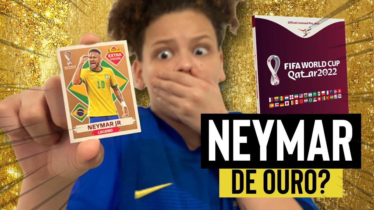 Figurinha do álbum da Copa do Mundo do Qatar 2022, NEYMAR JR EXTRA LEGEND  GOLD