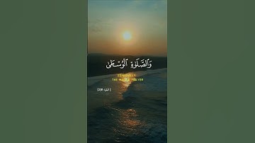 حافظوا على الصلوات والصلاة الوسطى وقوموا لله قانتين - القارئ ياسر الدوسرى