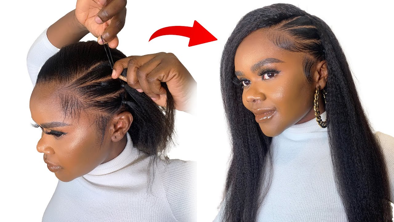 Quick and Cheap Crochet Hairstyle you can make using braid extension