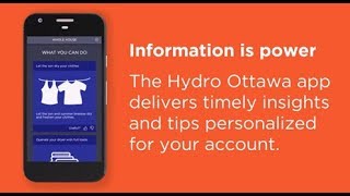 The Hydro Ottawa app