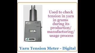 YARN TENSION METER - Digital| Q-Test | Amith Garment Services