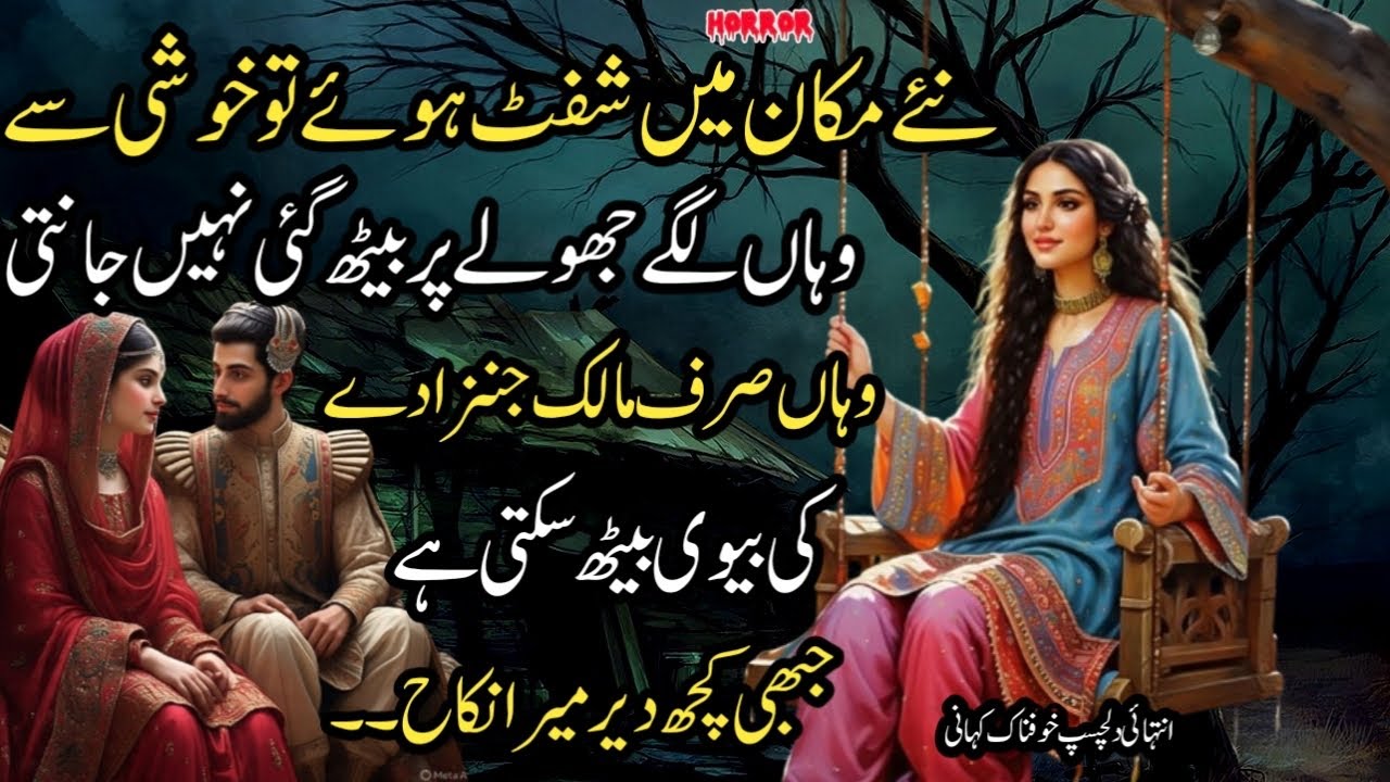 NAYE MAKAN MEIN SHIFT HUE TO WAHAN LAGE JHOOLAY PAR BAITH GAYI INJAN THI WAHAN SIRF JINZADAYKI BEWI