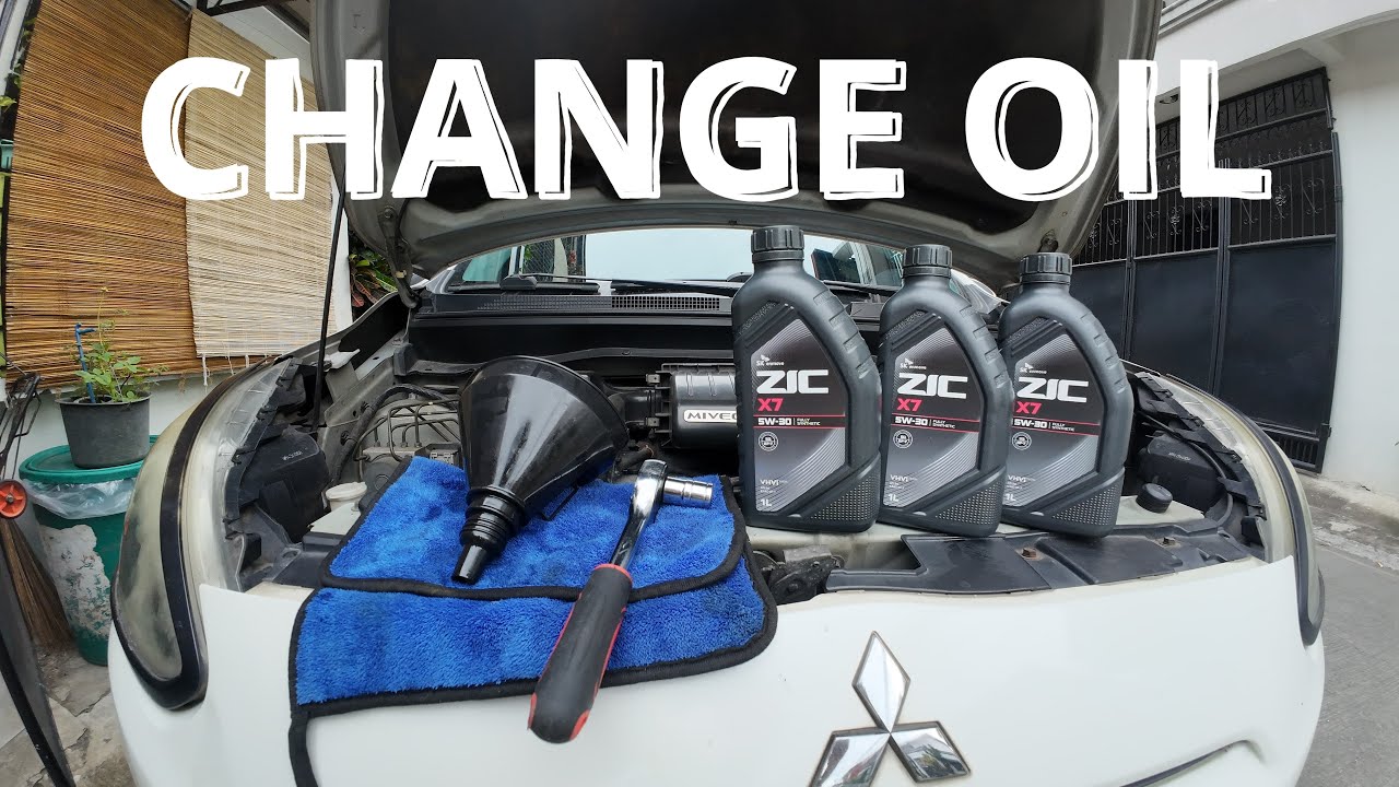 MIRAGE CHANGE OIL DIY USING ZIC OIL 5W30