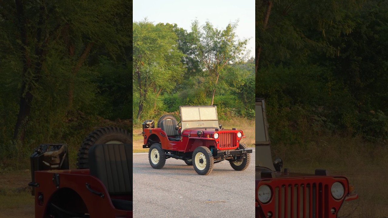 ❤️ Red Beauty – The New Willyz by Chetak Custom ❤️Pure class, power, and perfection on four wheels!