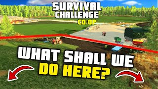 WHAT SHALL WE DO HERE? | Survival Challenge CO-OP | FS22 - Episode 24