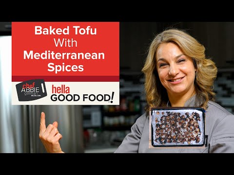 Baked Tofu Bites Marinated with Mediterranean Spices