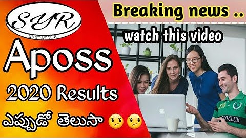 Aposs Result 2020 - Ap open inter result date 2020 - SyR Education