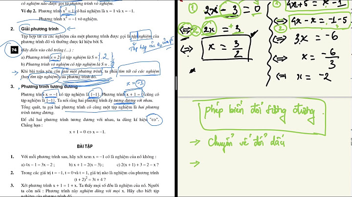 Hai phương trình tương đương là gì năm 2024