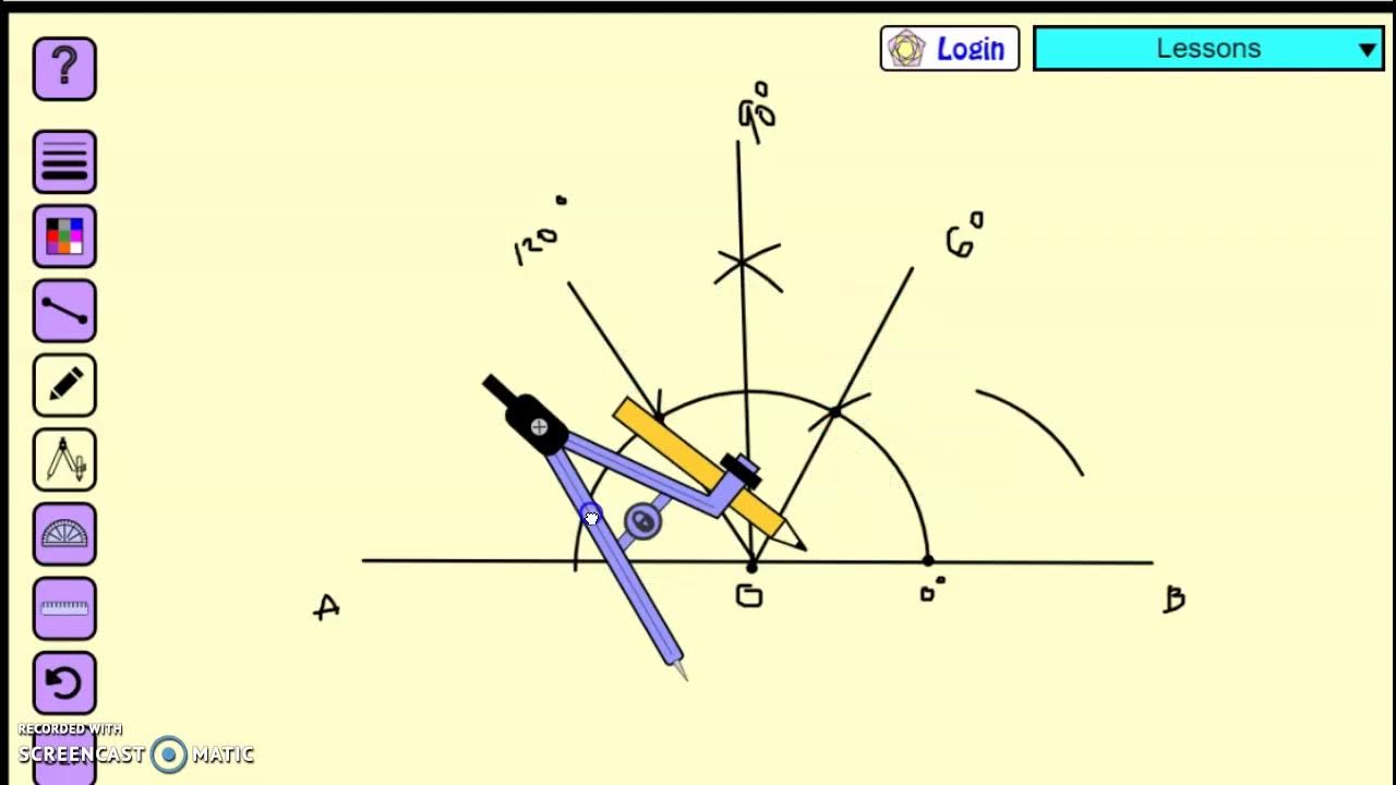 how to make angles with compass YouTube