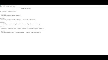 MATLAB Tutorial || Indexing vector part-2||Episode:4