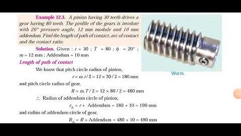 Contact ratio gear problem