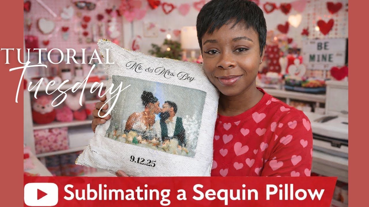 ✨ Sublimation Sequin Pillow DIY | Color-Changing Craft Tutorial ✨