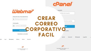 Como crear correo corporativo en Webmail con cPanel