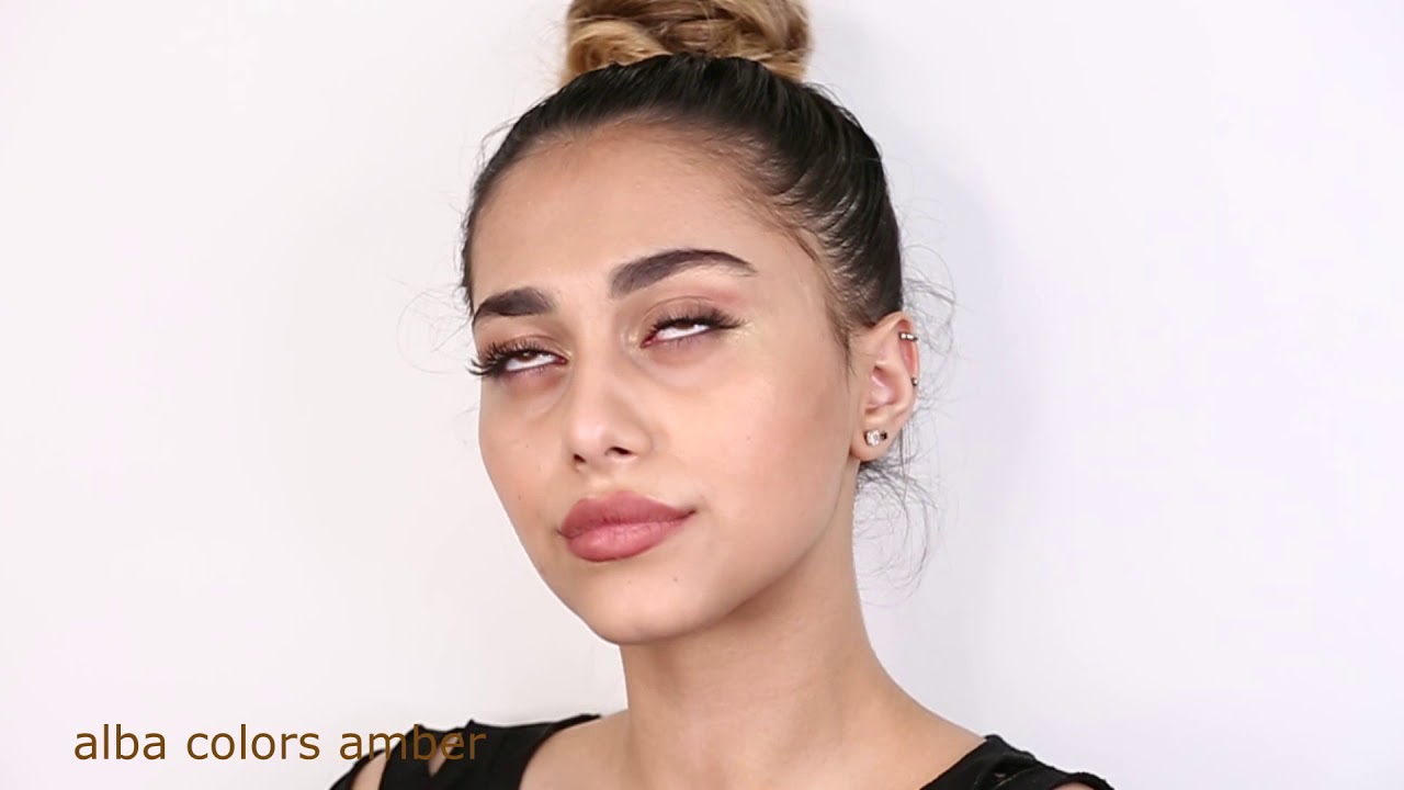 Цветные линзы   ALBA COLORS AMBER       