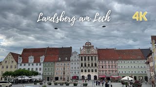 Landsberg am Lech, Germany - Exploring the City and the Prision where Hitler was Held - 4K