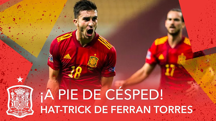 El histórico 'hat-trick' de Ferrran Torres... ¡A pie de césped!