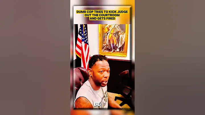 Dumb cop tries to kick judge out the courtroom and gets fired #cops #trending #fbi #police