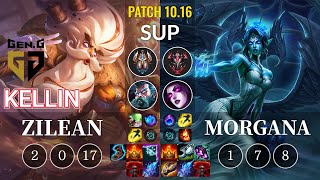 GEN Kellin Zilean vs Morgana Sup - KR Patch 10.16