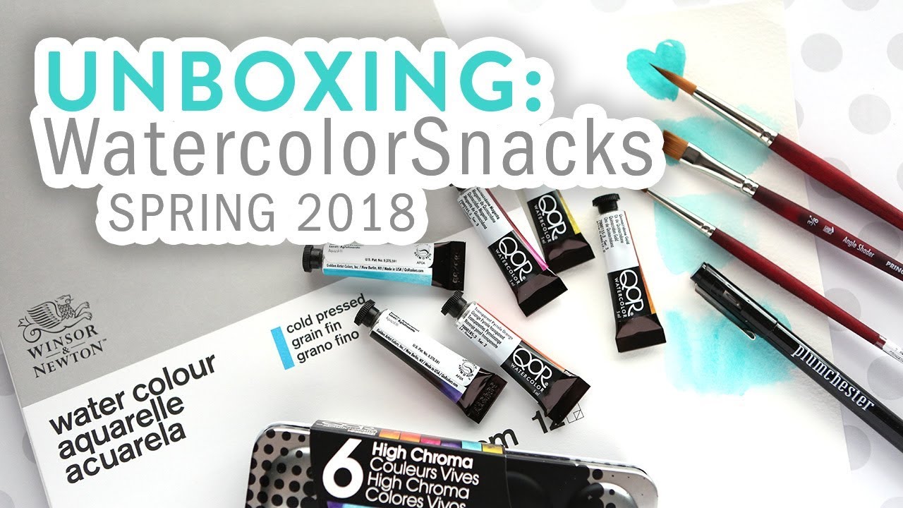UNBOXING - WatercolorSnacks Spring 2018