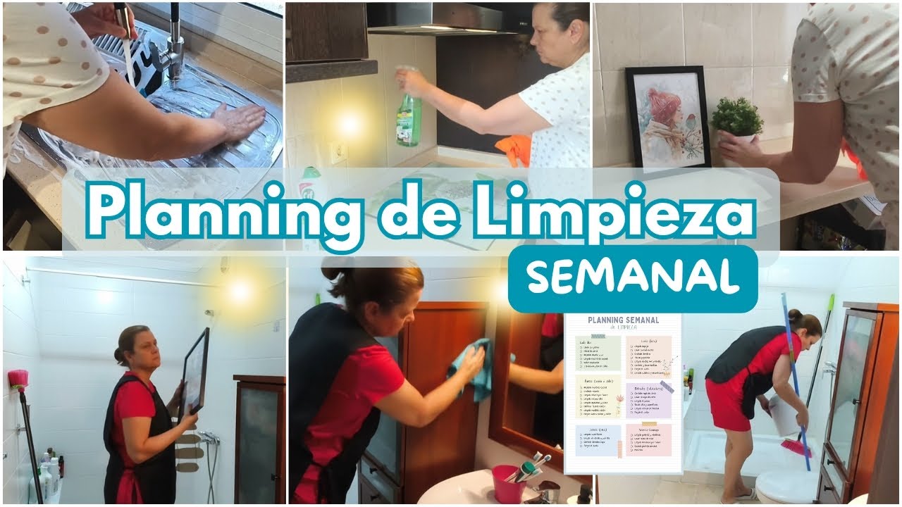 🧽PLANNING de LIMPIEZA Semanal✨ #limpieza #limpiaconmigo #organizacion