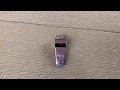 ホイッスル (金属製) で色々な車掌さん風の吹き方を試してみる