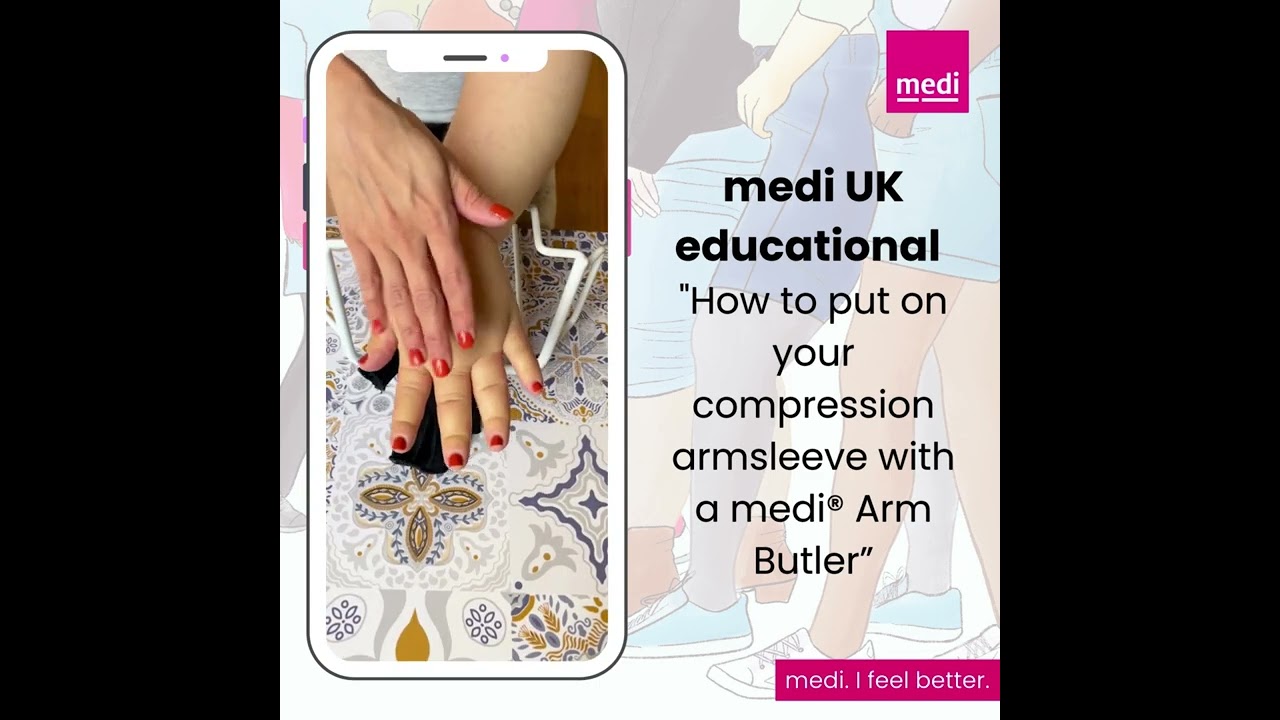 Nicole Educational - How to put on a compression armsleeve with a medi Arm Butler