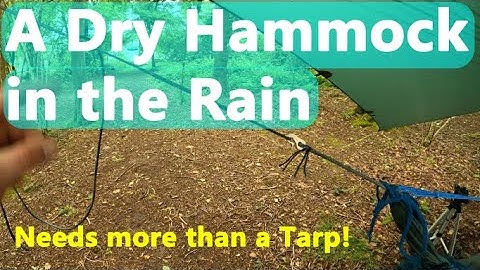 Hammock Camping: How to stay dry in the rain  🌧️ Dry Hammock Suspension | Drip Lines