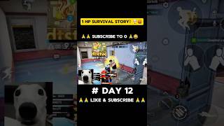 1 HP Survival Story! 😱 Livik Main Kaise Bach Gaya?🤯🤬|DAY 12 | #bgmi #shorts #ytshortsindia