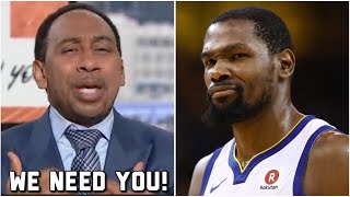 Stephen A. Begs For Kevin Durant To Join The Knicks